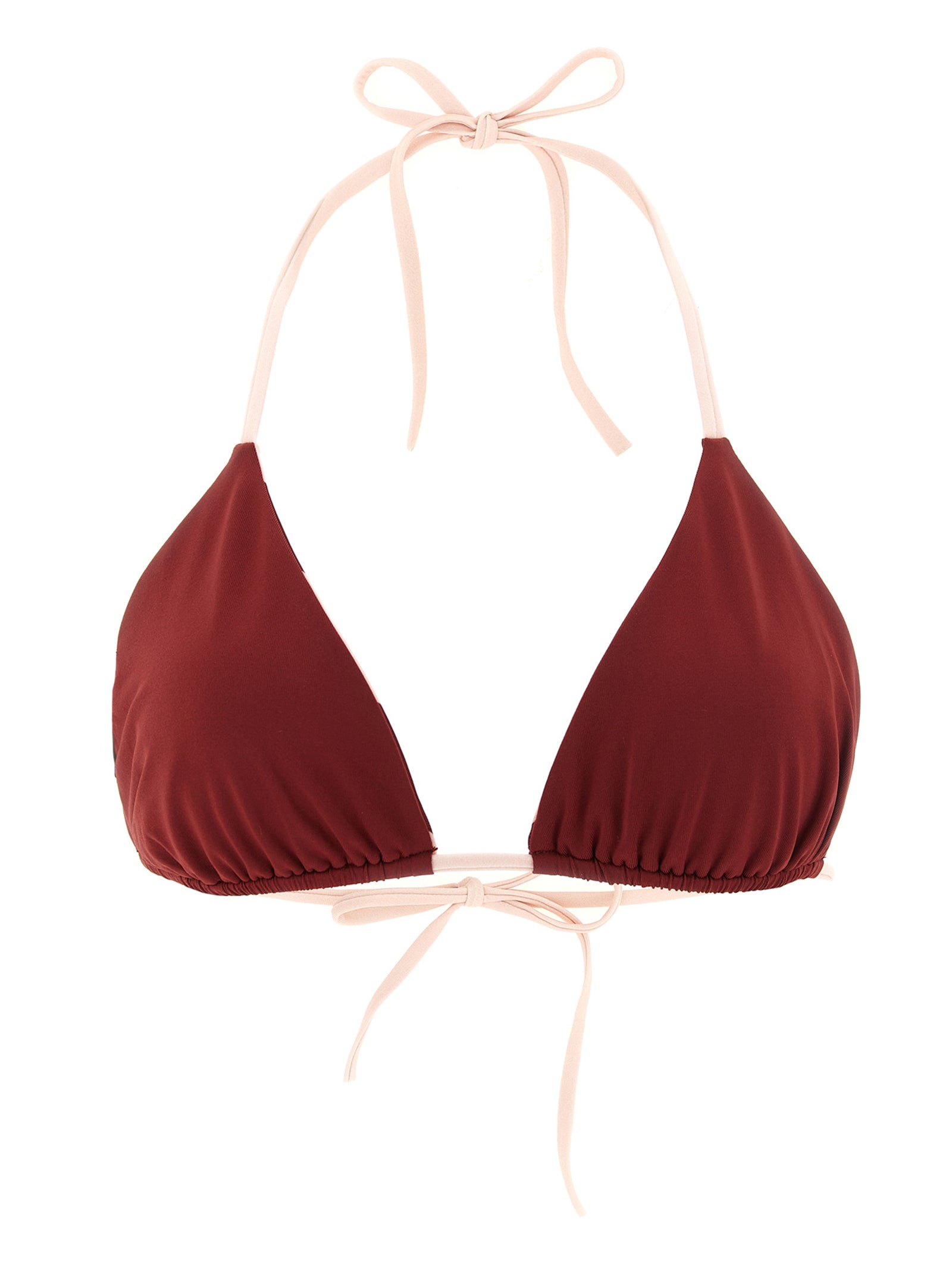Fendi Bordeaux-farbener Polyester-Bikini