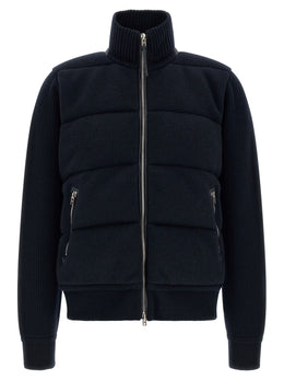 Tom Ford Blaue Jacke aus reiner Schurwolle in voller Länge