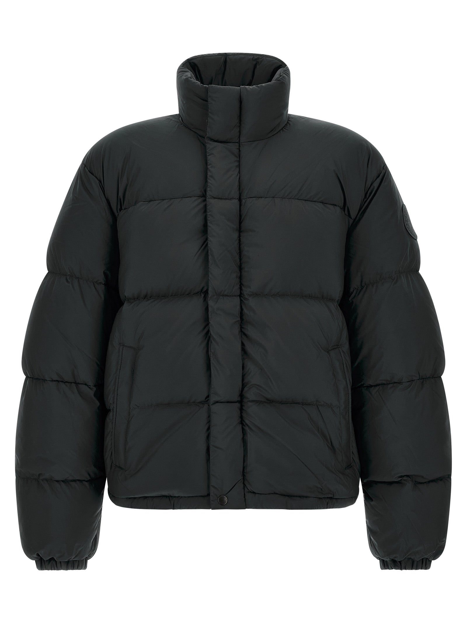Canada Goose Schwarze Polyamid-Jacke in voller Länge