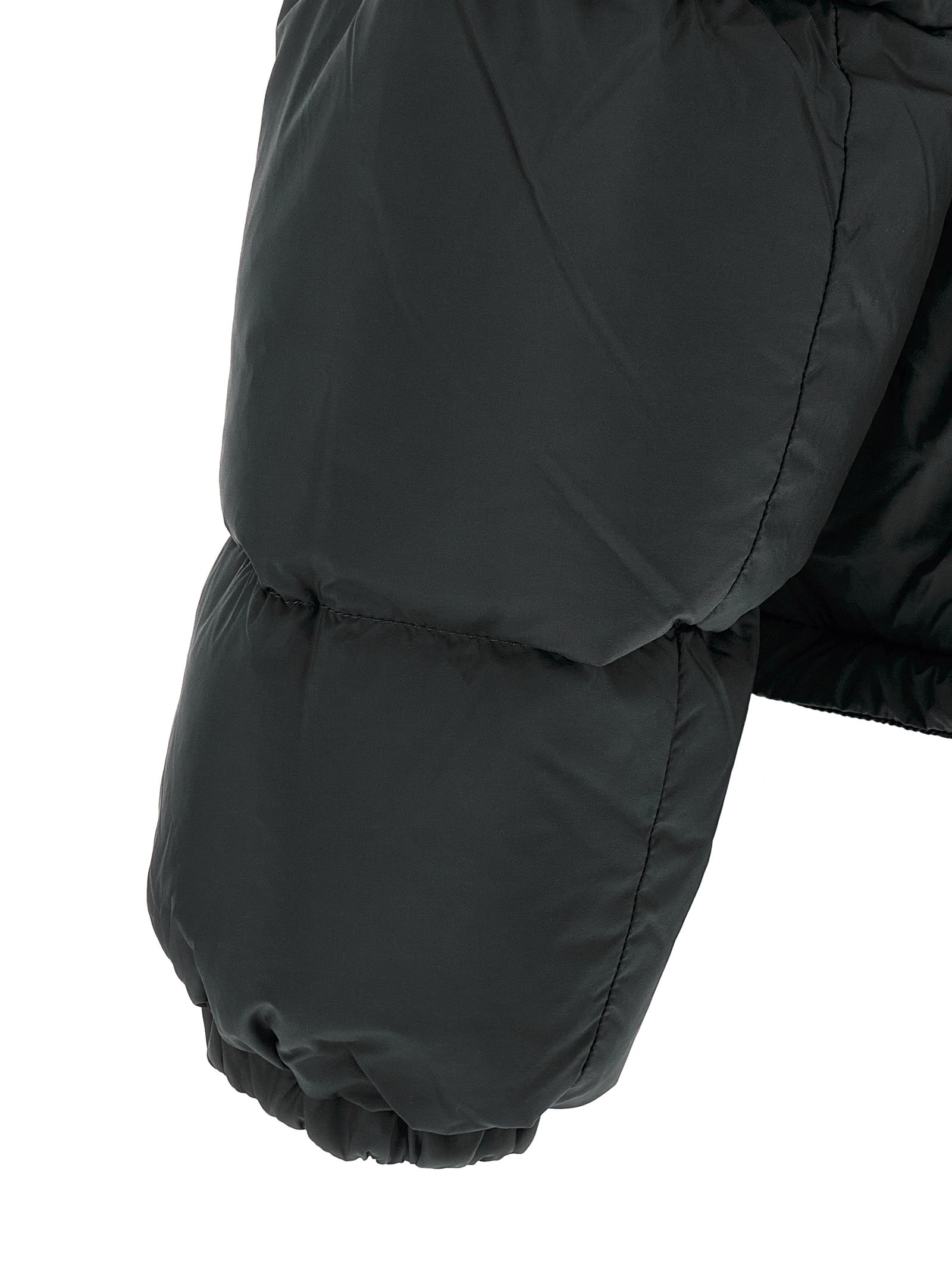 Canada Goose Schwarze Polyamid-Jacke in voller Länge