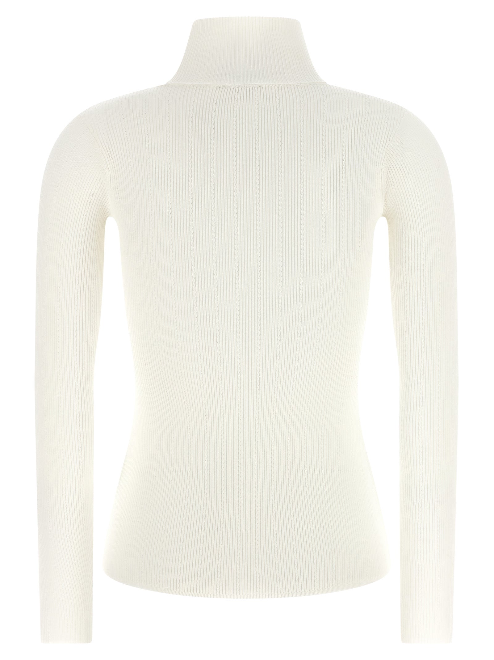 Elisabetta Franchi Weiße Lycra-Strickjacke