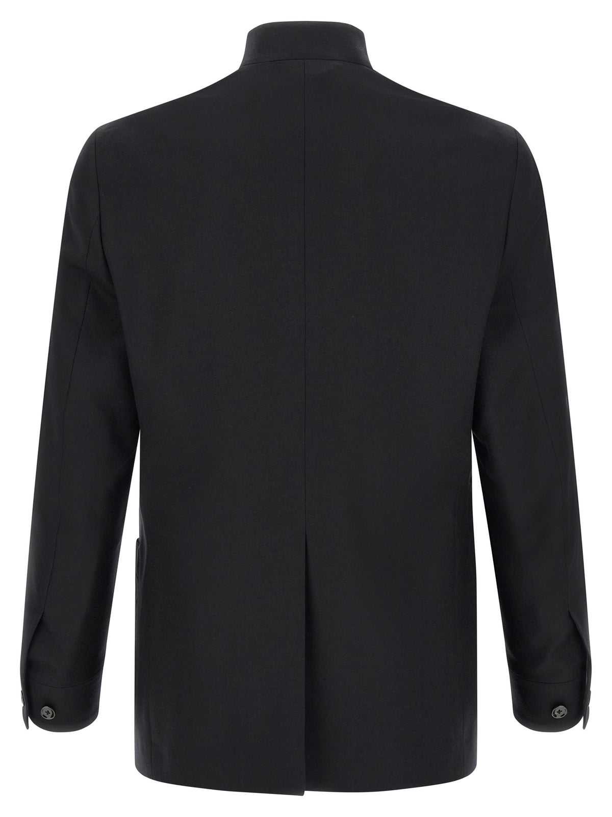 Lardini Schwarze Kaschmir-Jacke in voller Länge