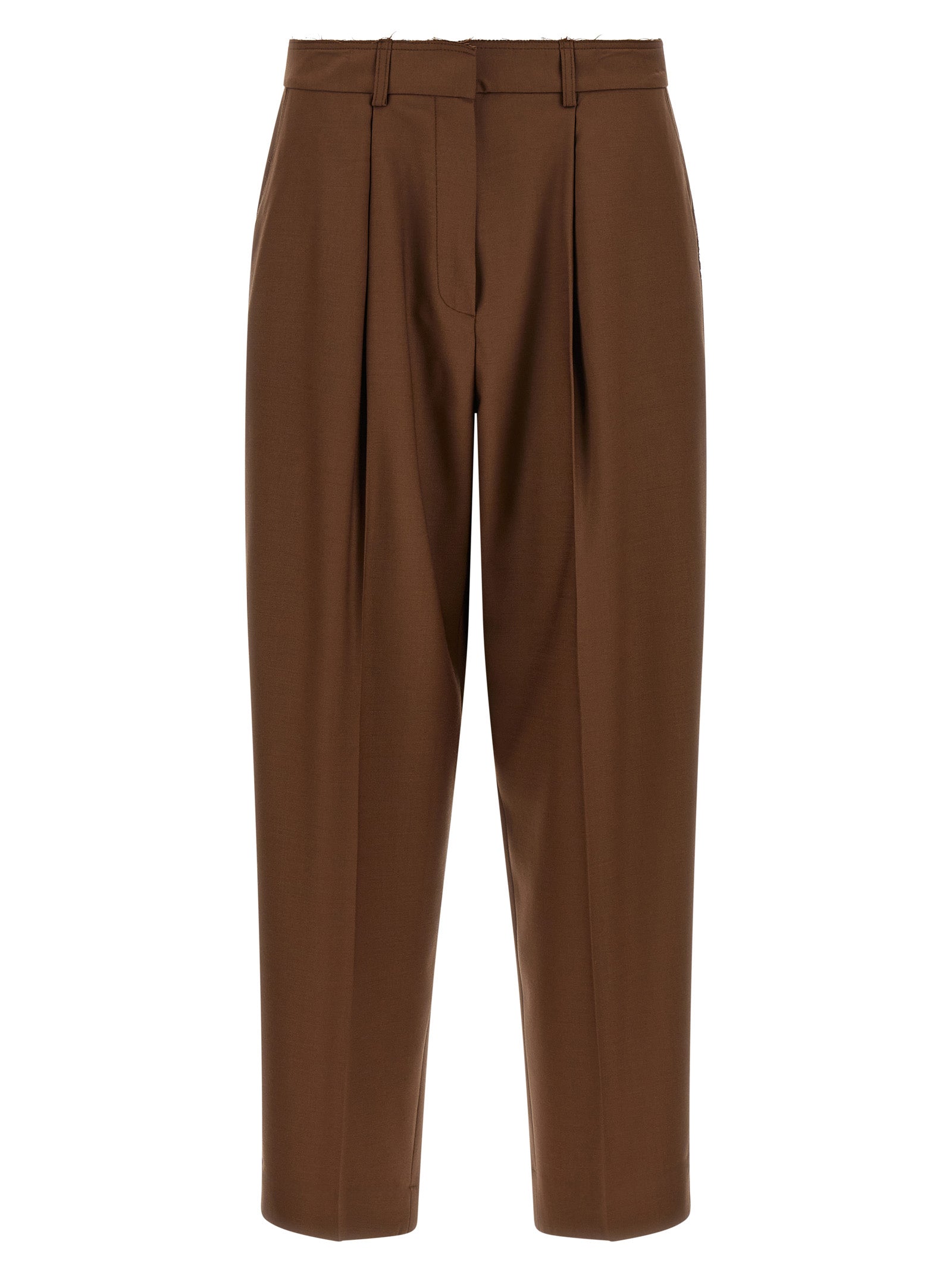 Gianluca Capannolo Beige Wollhose für den Alltag