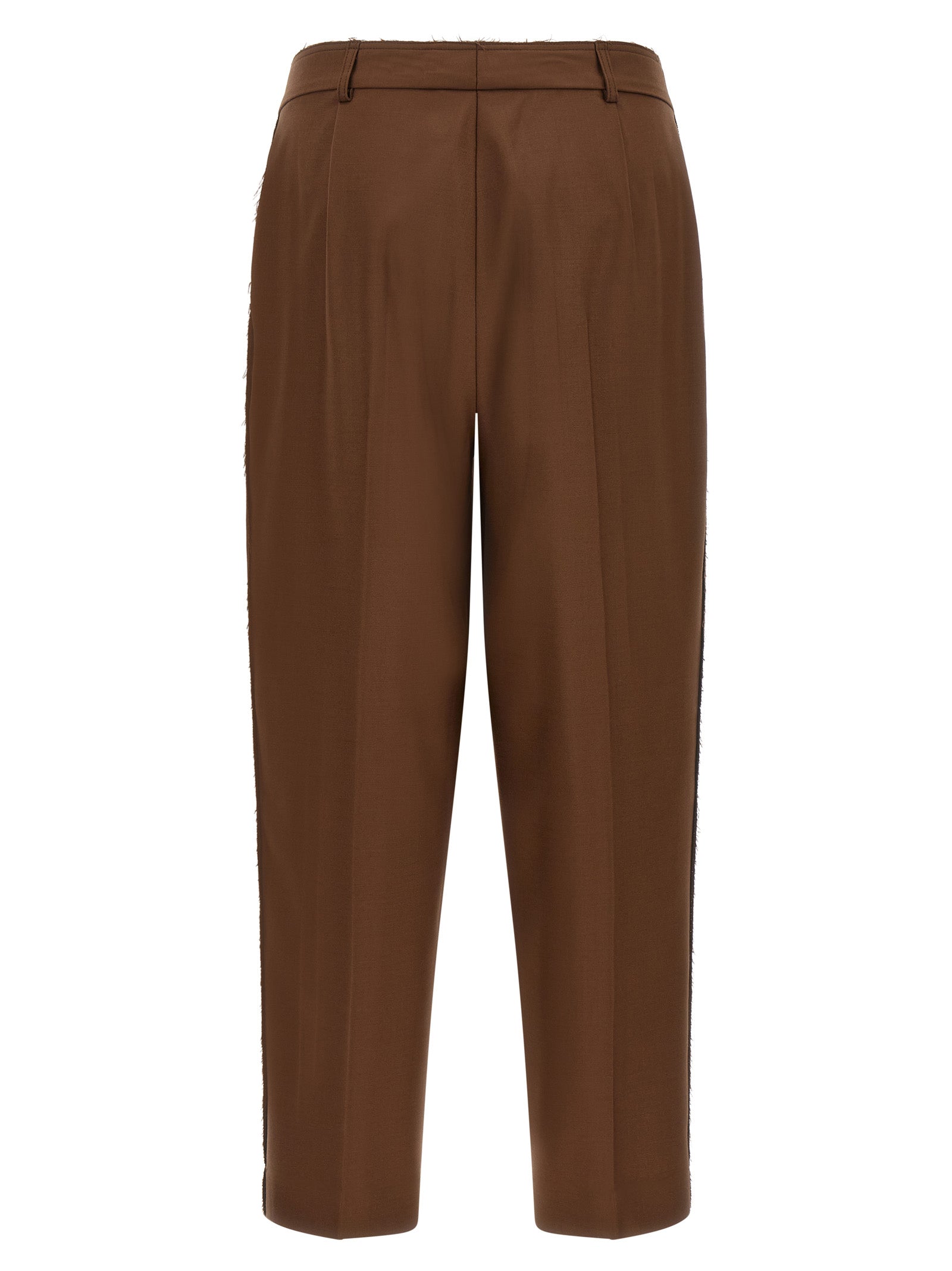 Gianluca Capannolo Beige Wollhose für den Alltag