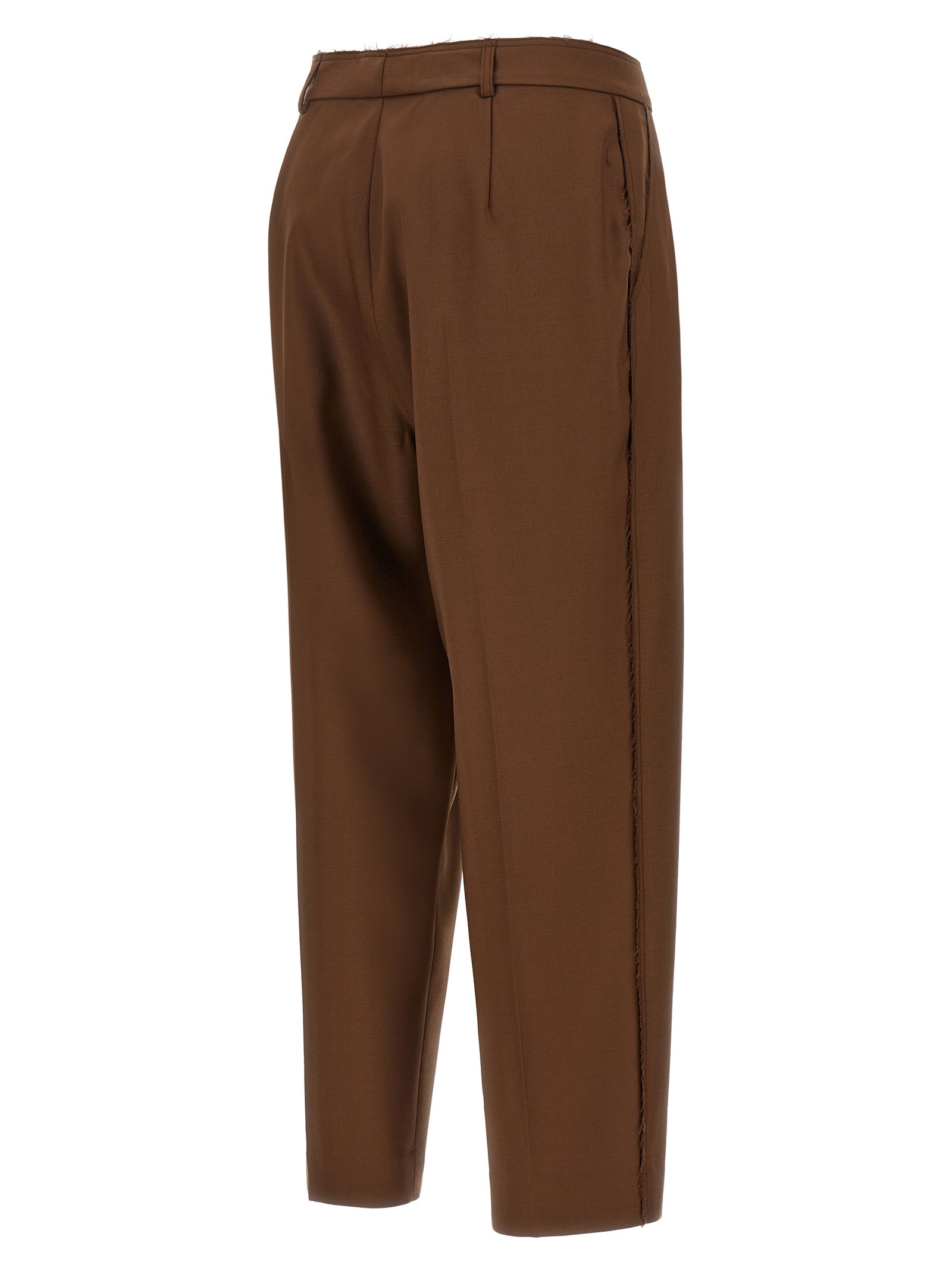 Gianluca Capannolo Beige Wollhose für den Alltag