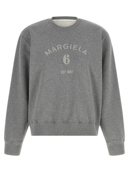 MM6 Maison Margiela Grauer Baumwollpullover
