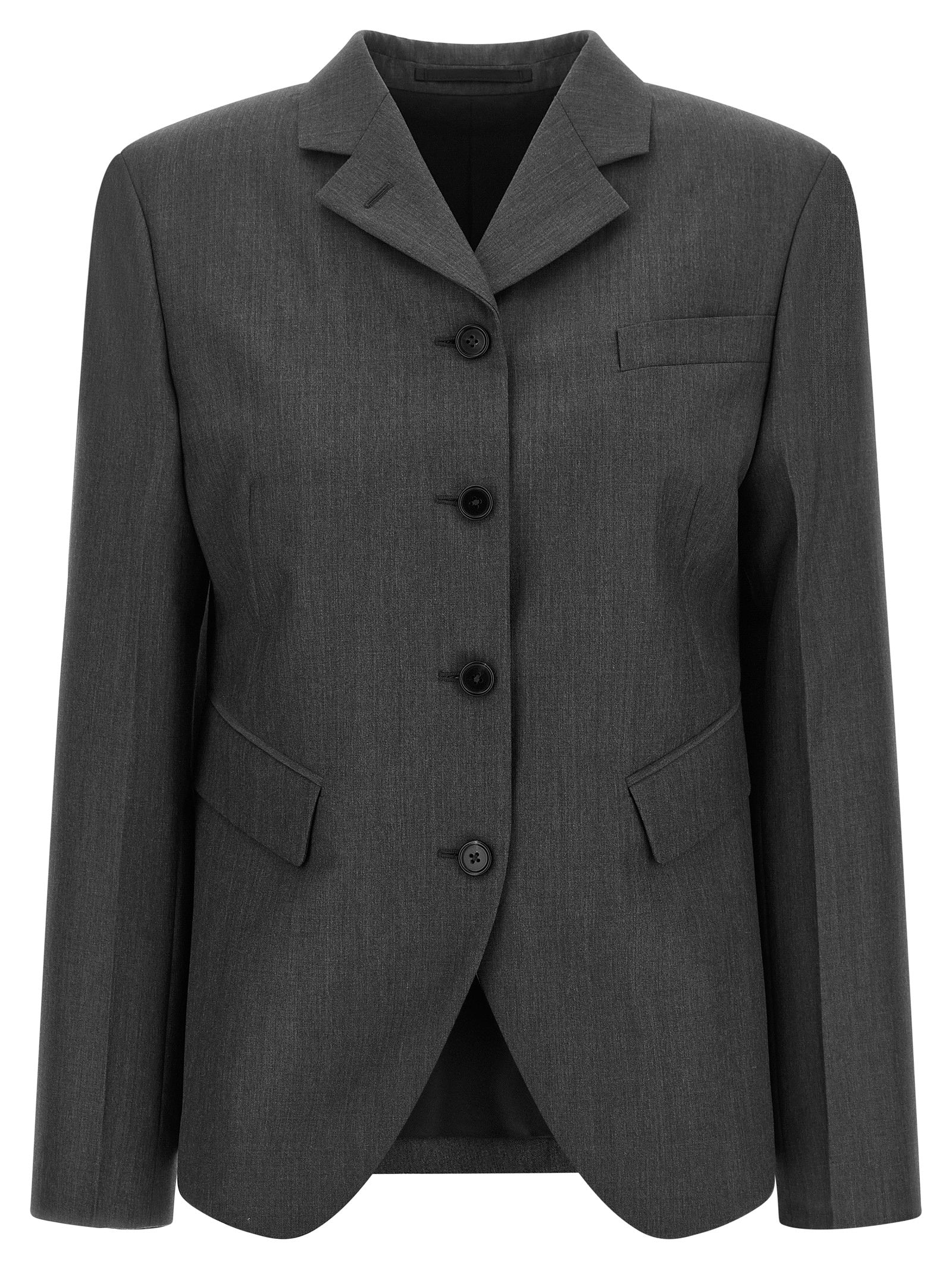 Jil Sander Grauer Wollblazer