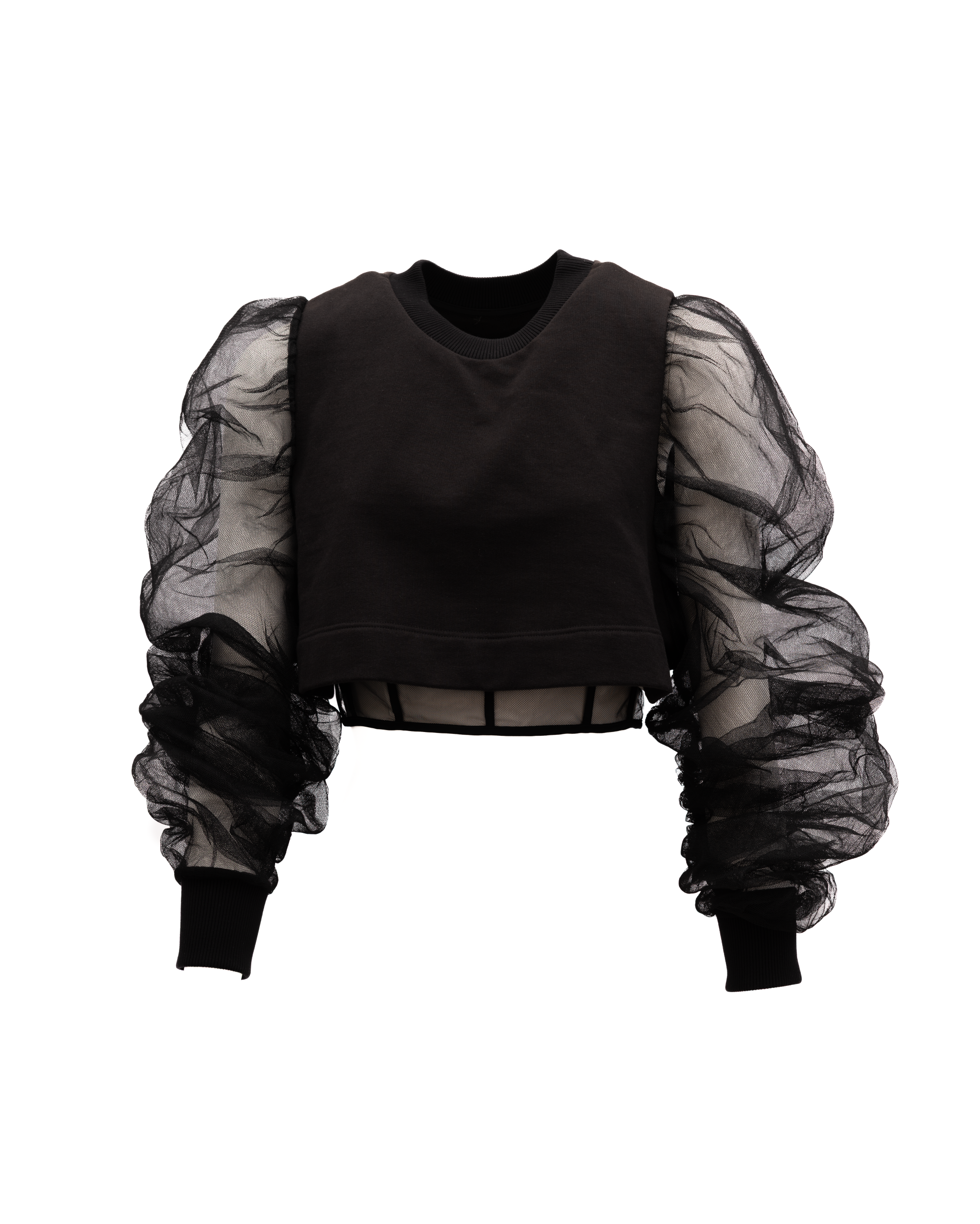 Alexander McQueen Damen Baumwoll-Langarm-Croptop