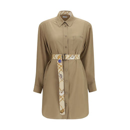 Burberry Beiges Seidenkleid für die Freizeit