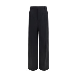 Saint Laurent Schwarze Wollhose Oves Aries