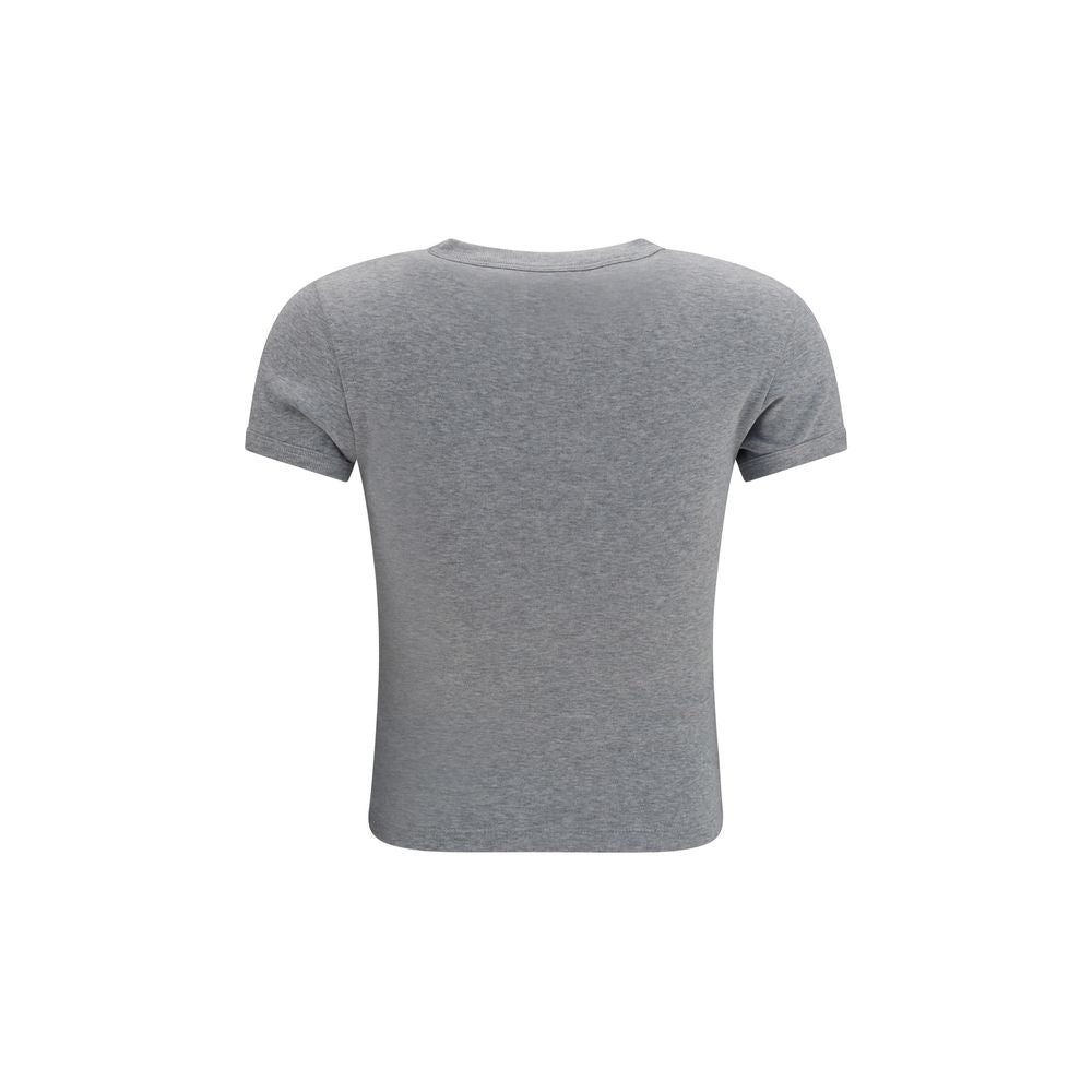 Saint Laurent Graues Baumwoll-T-Shirt