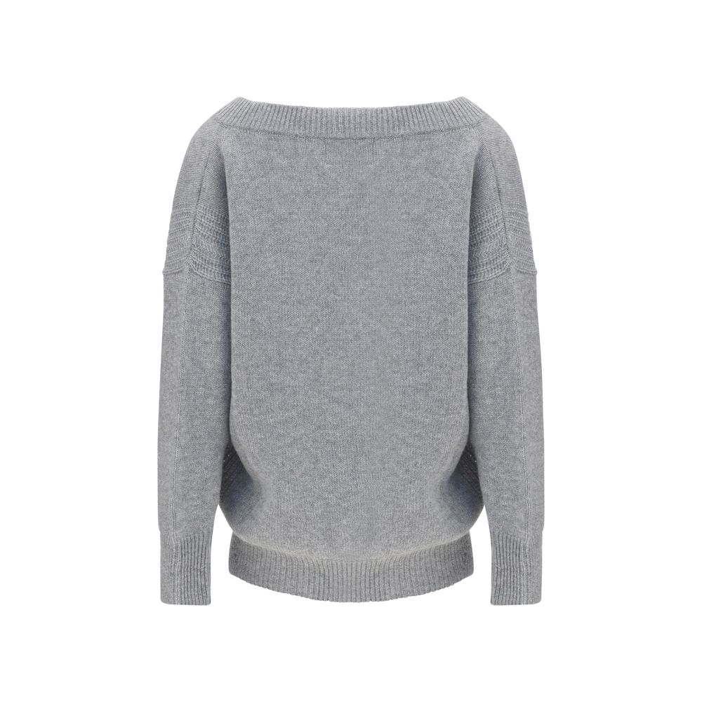 Ermanno Scervino Grauer Kaschmir-Pullover