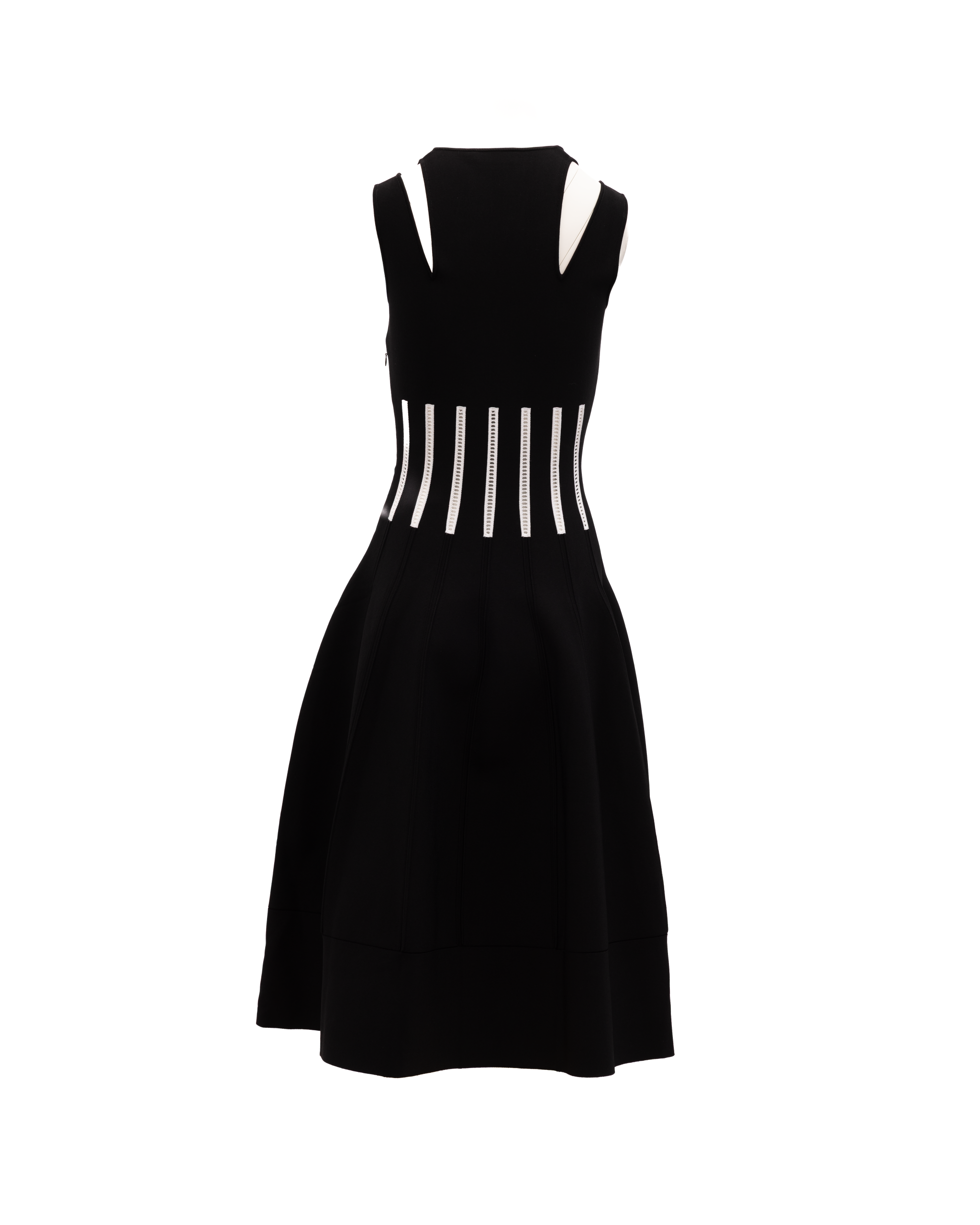 Alexander McQueen Schwarzes Damenkleid aus Viskose