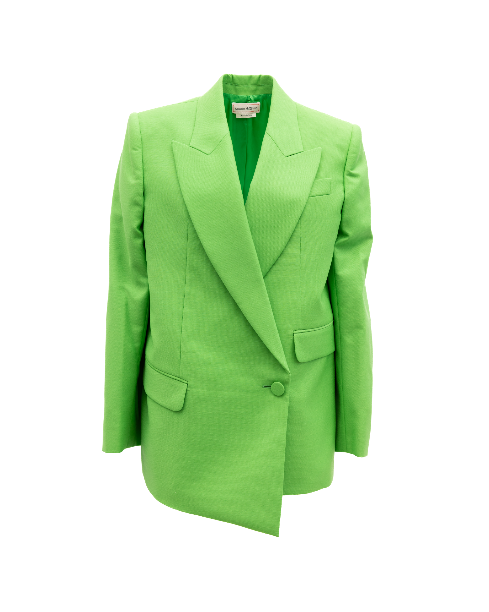Alexander McQueen Grüner Damen Wollblazer