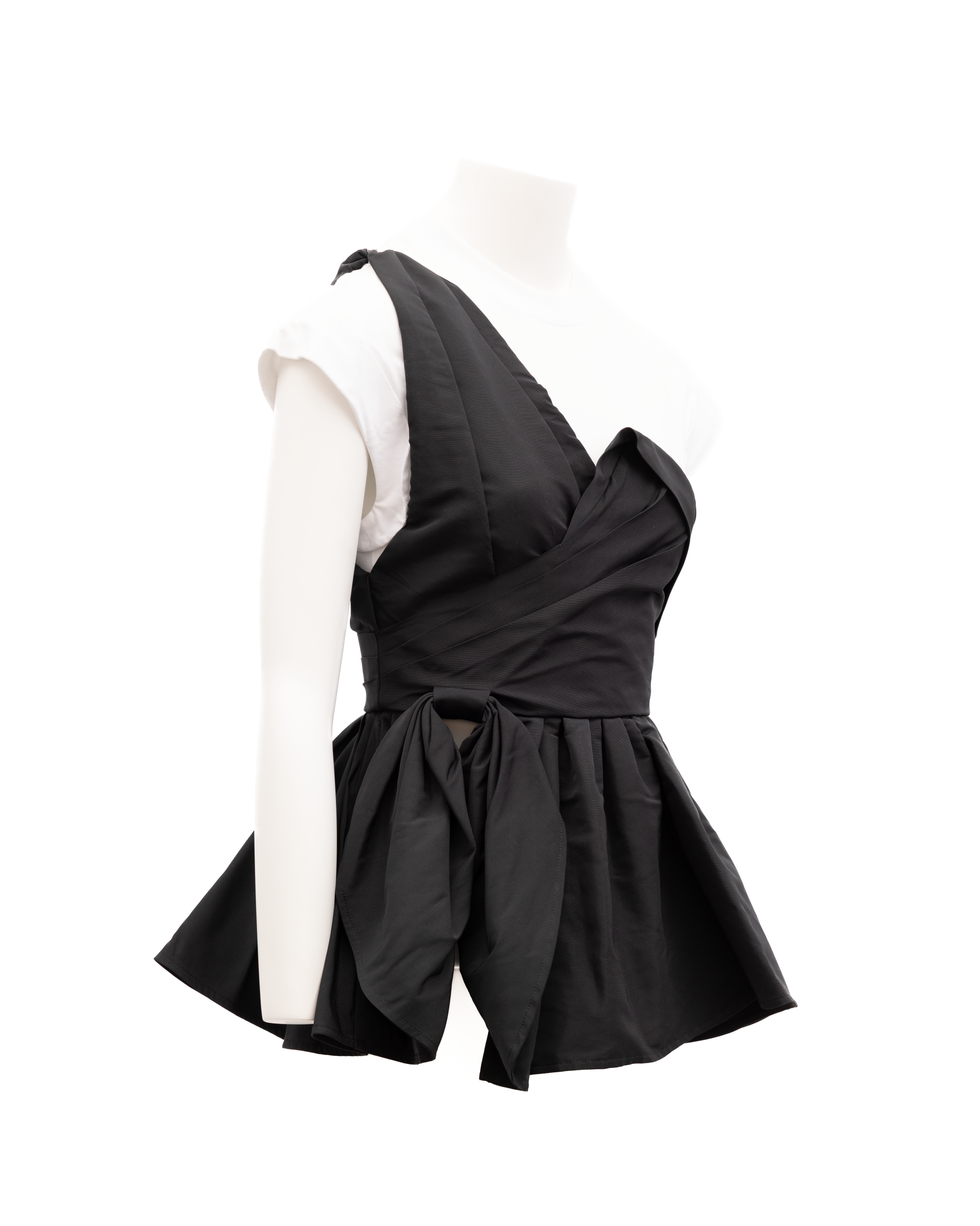 Alexander McQueen Schwarzes Damen-Oberteil aus Polyester