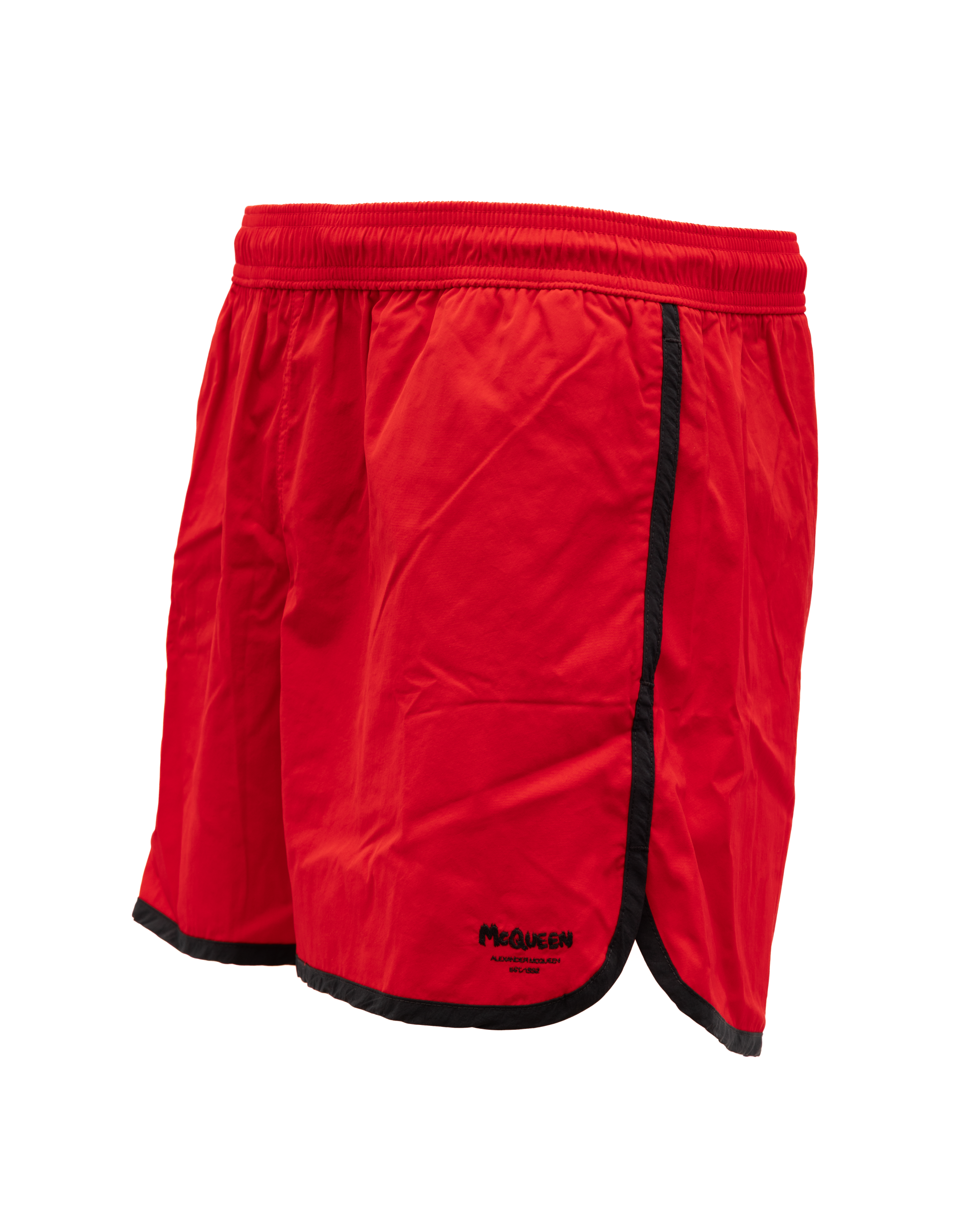 Alexander McQueen Badeshorts aus rotem Polyamid