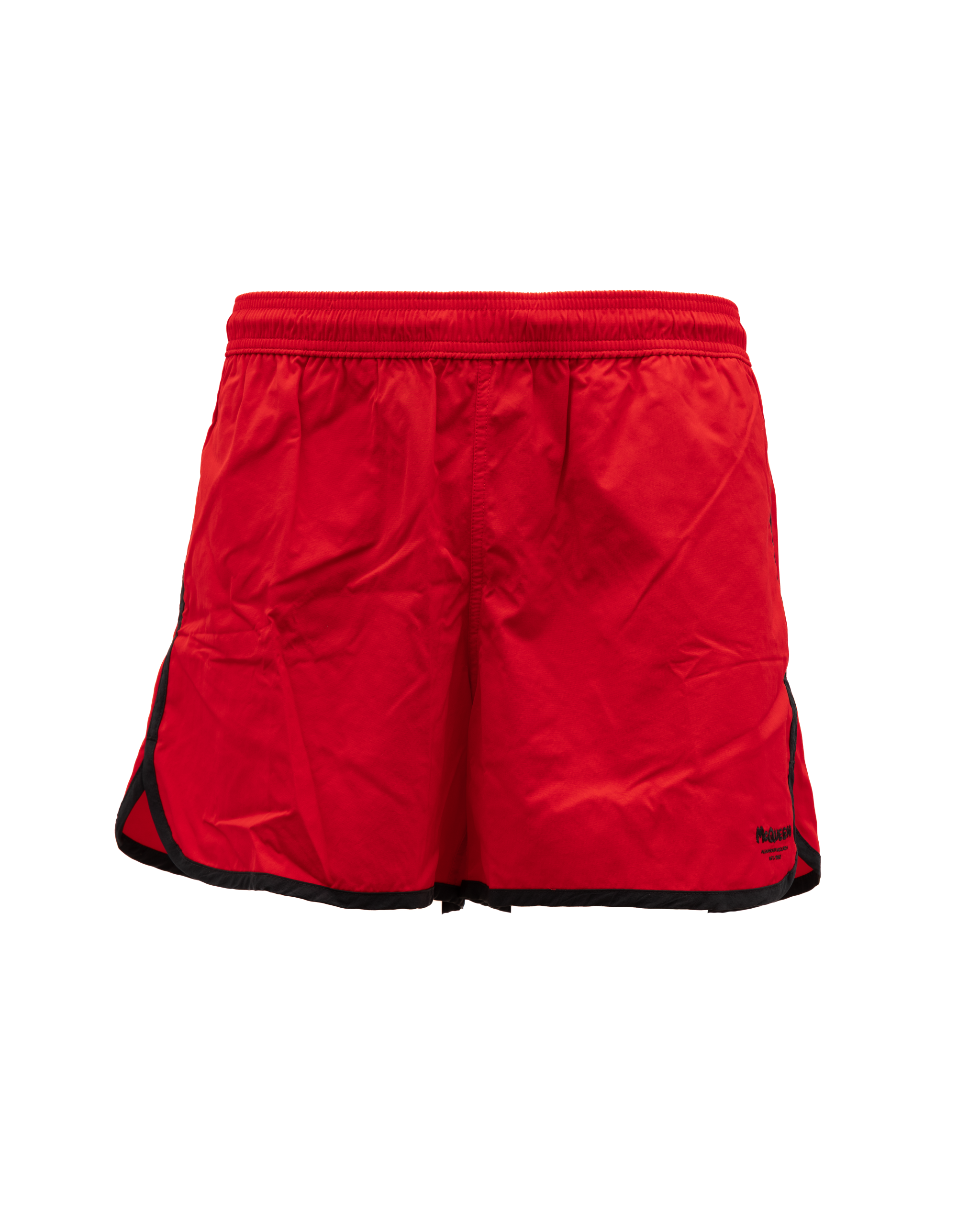 Alexander McQueen Badeshorts aus rotem Polyamid