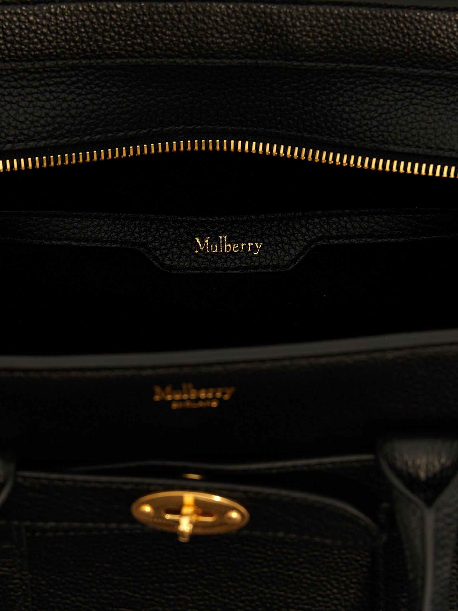 Mulberry Schwarze Kalbsleder-Tasche