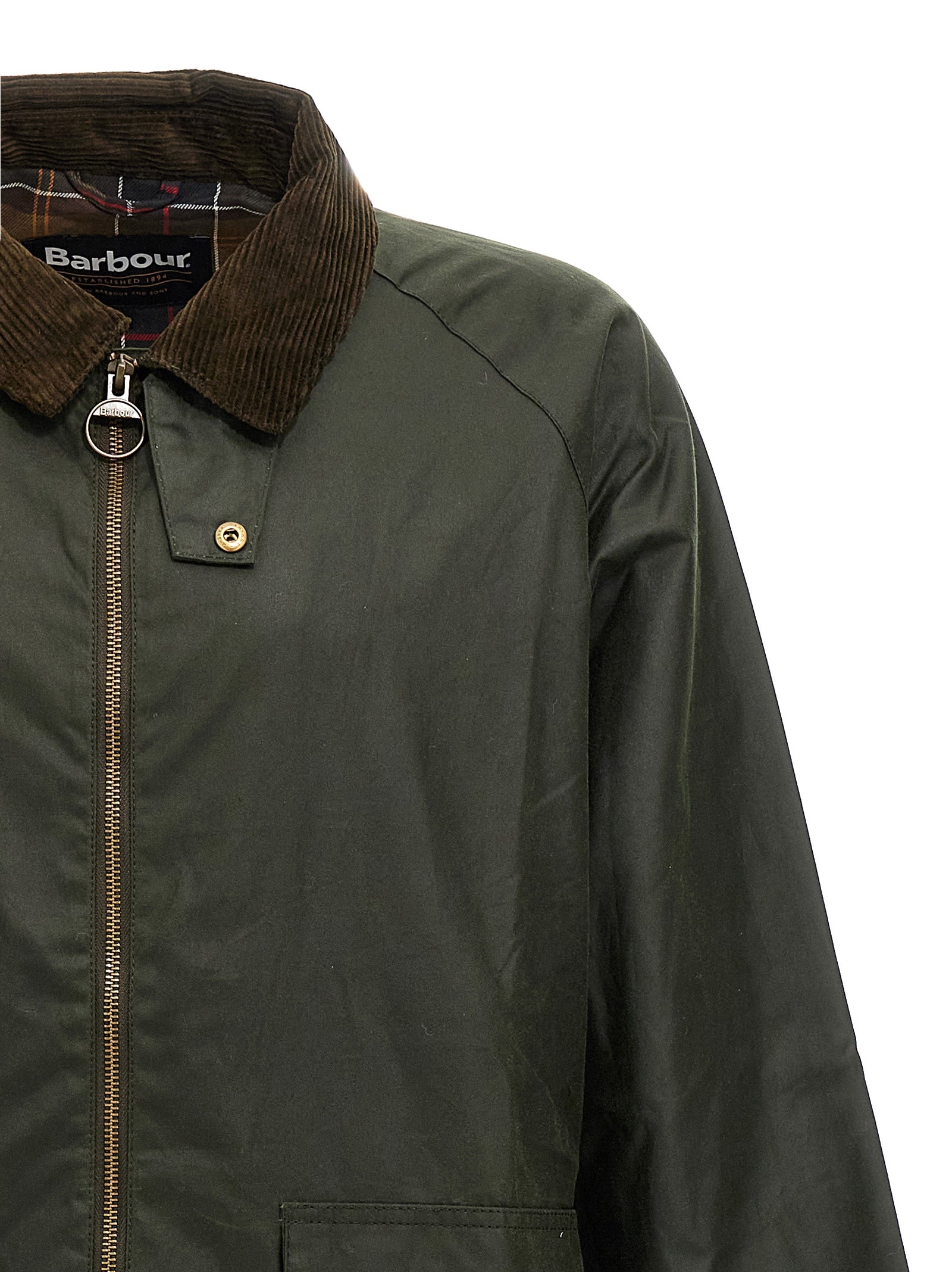 Barbour Baumwolljacke in Zweifarbenoptik