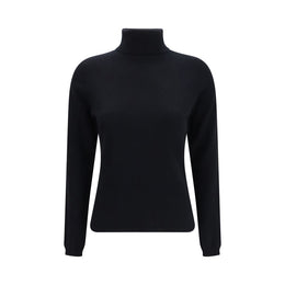 Allude Blauer Kaschmir-Rollkragenpullover