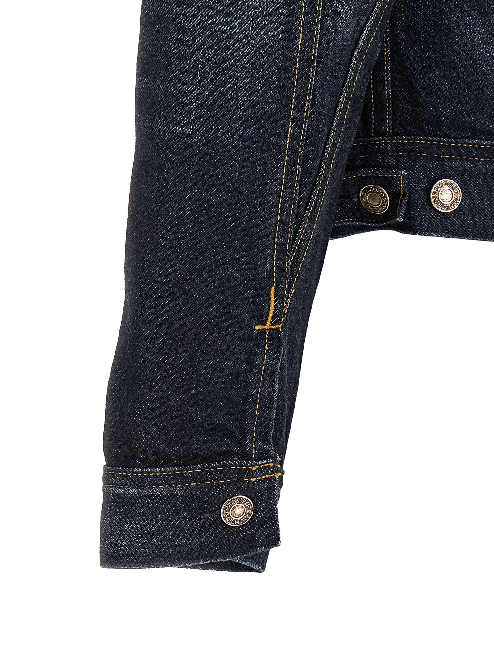 Tom Ford Blaue Jeansjacke aus Baumwolle