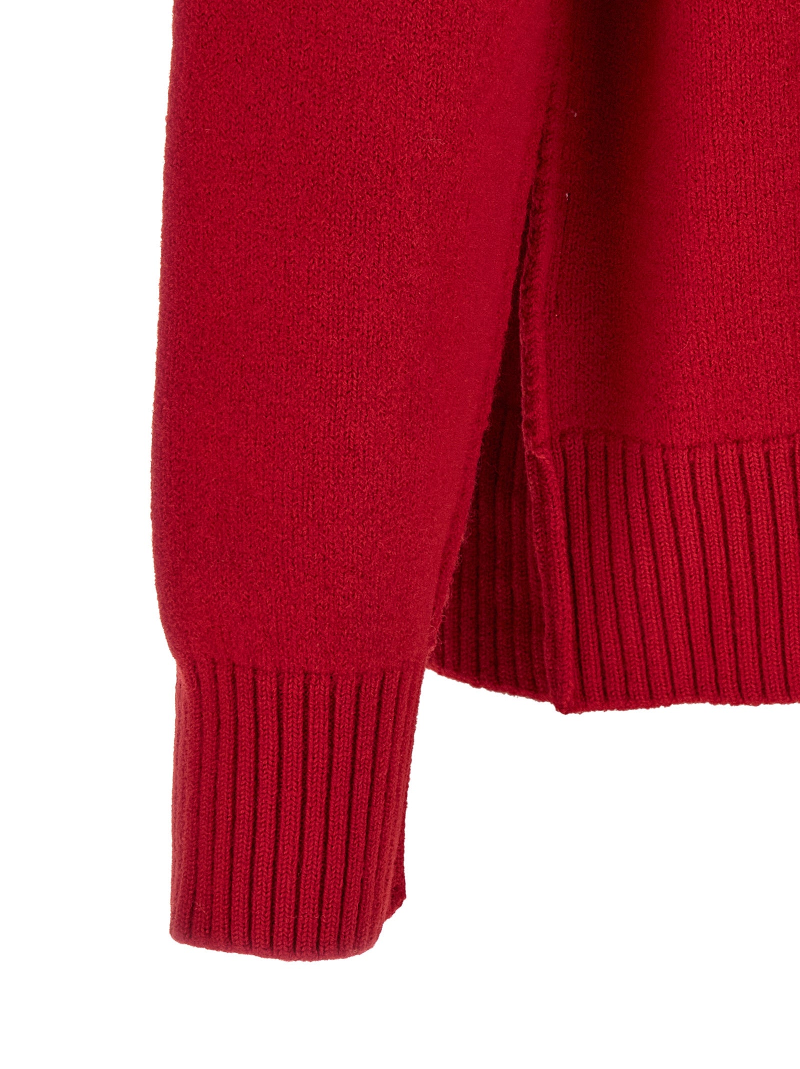 Ami Paris Mehrfarbige Wollstrickjacke