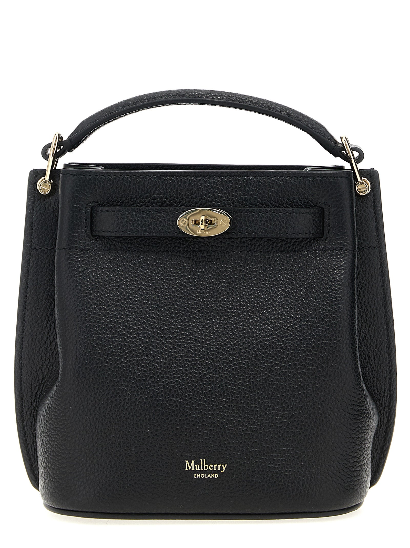 Mulberry Schwarze Kalbsleder-Umhängetasche