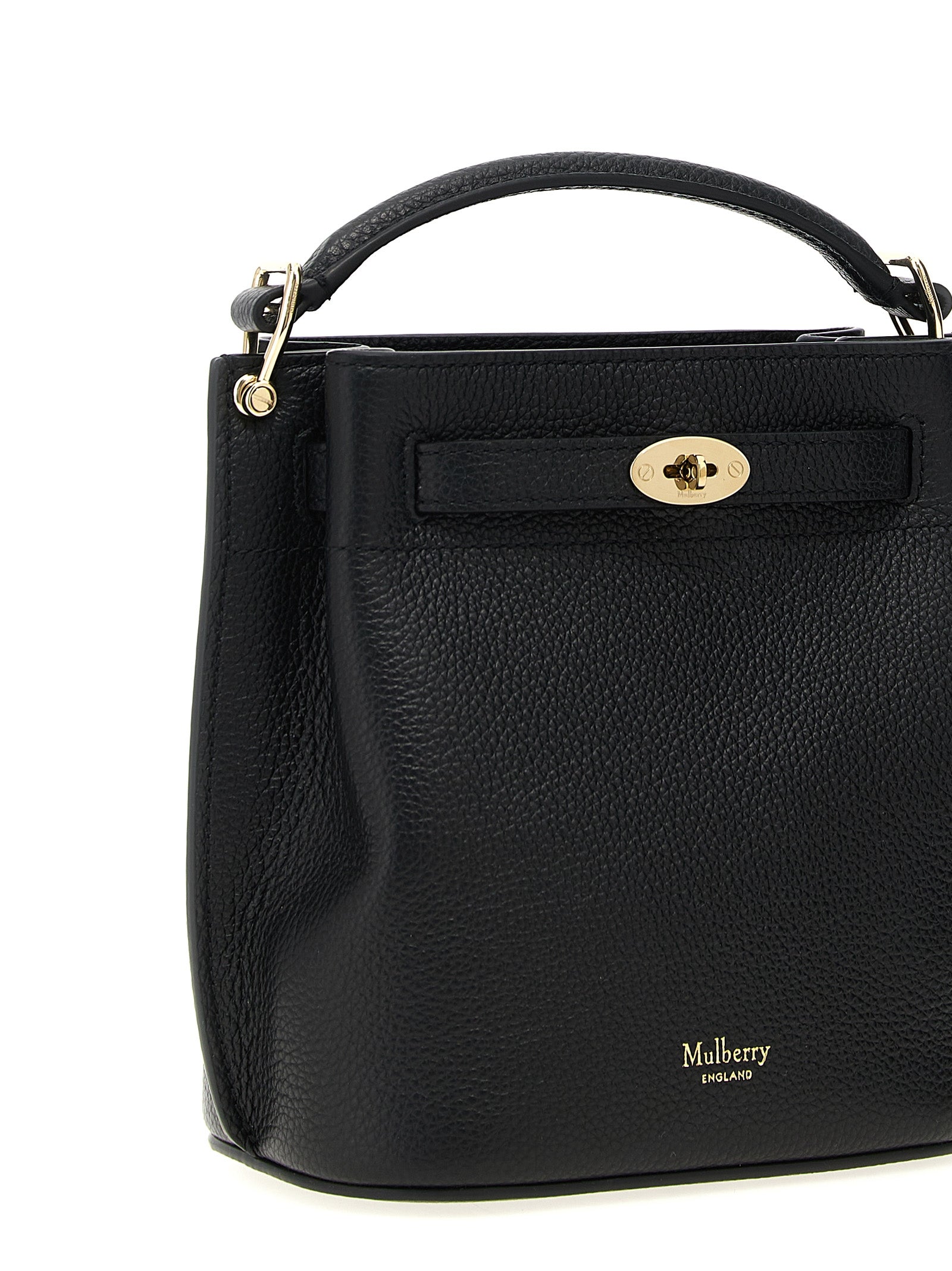 Mulberry Schwarze Kalbsleder-Umhängetasche