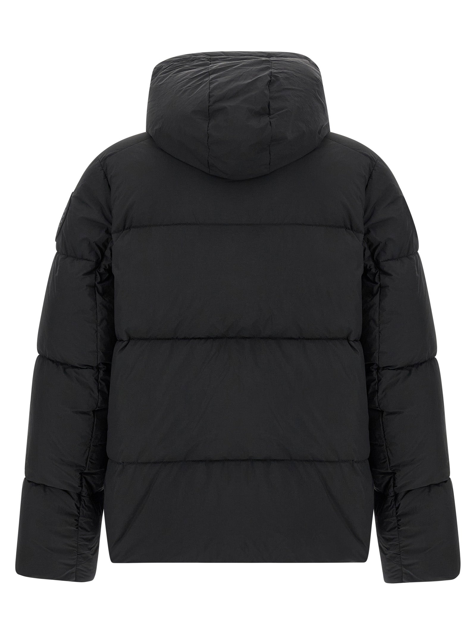 Canada Goose Schwarze Polyamid-Jacke in voller Länge