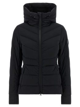 Canada Goose Schwarze Polyamid-Jacke in voller Länge