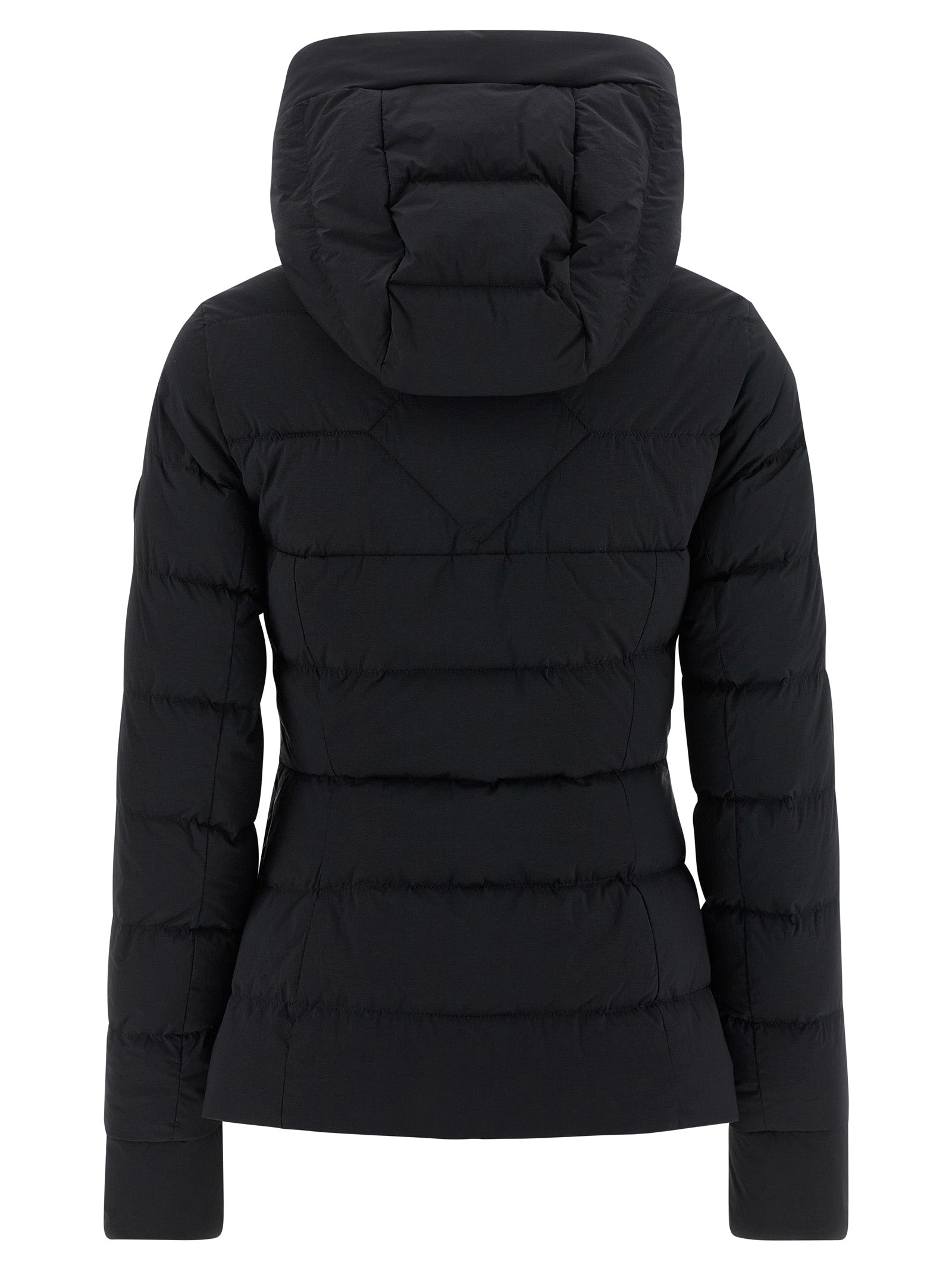 Canada Goose Schwarze Polyamid-Jacke in voller Länge