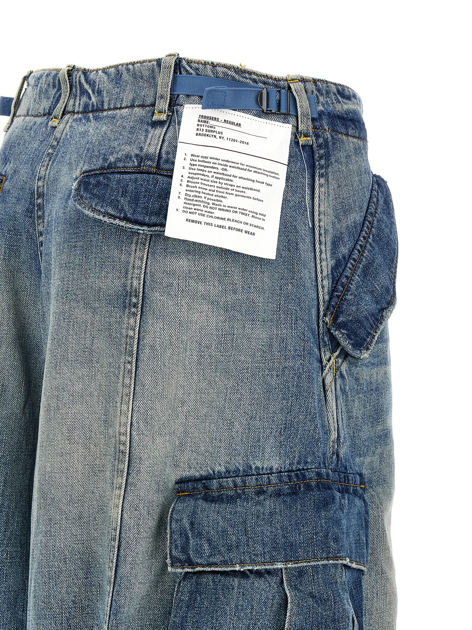 R13 Blaue Baumwolljeans Denim