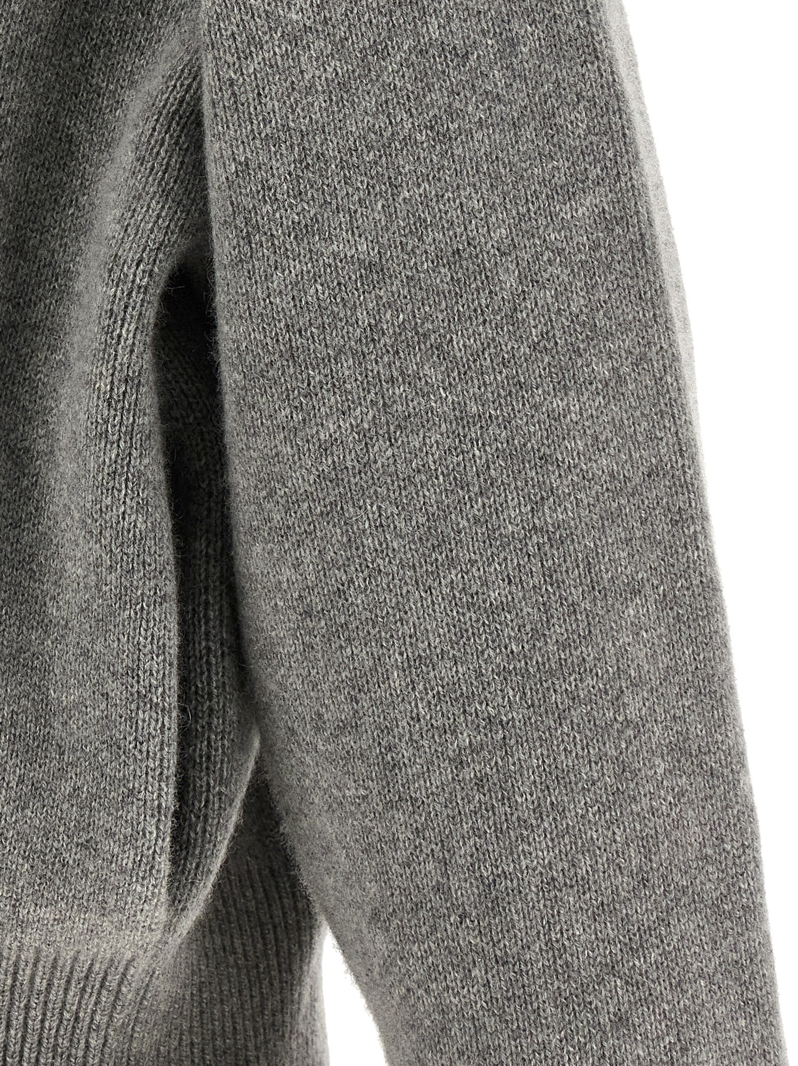 Extreme Cashmere Grauer Kaschmir-Strickjacke