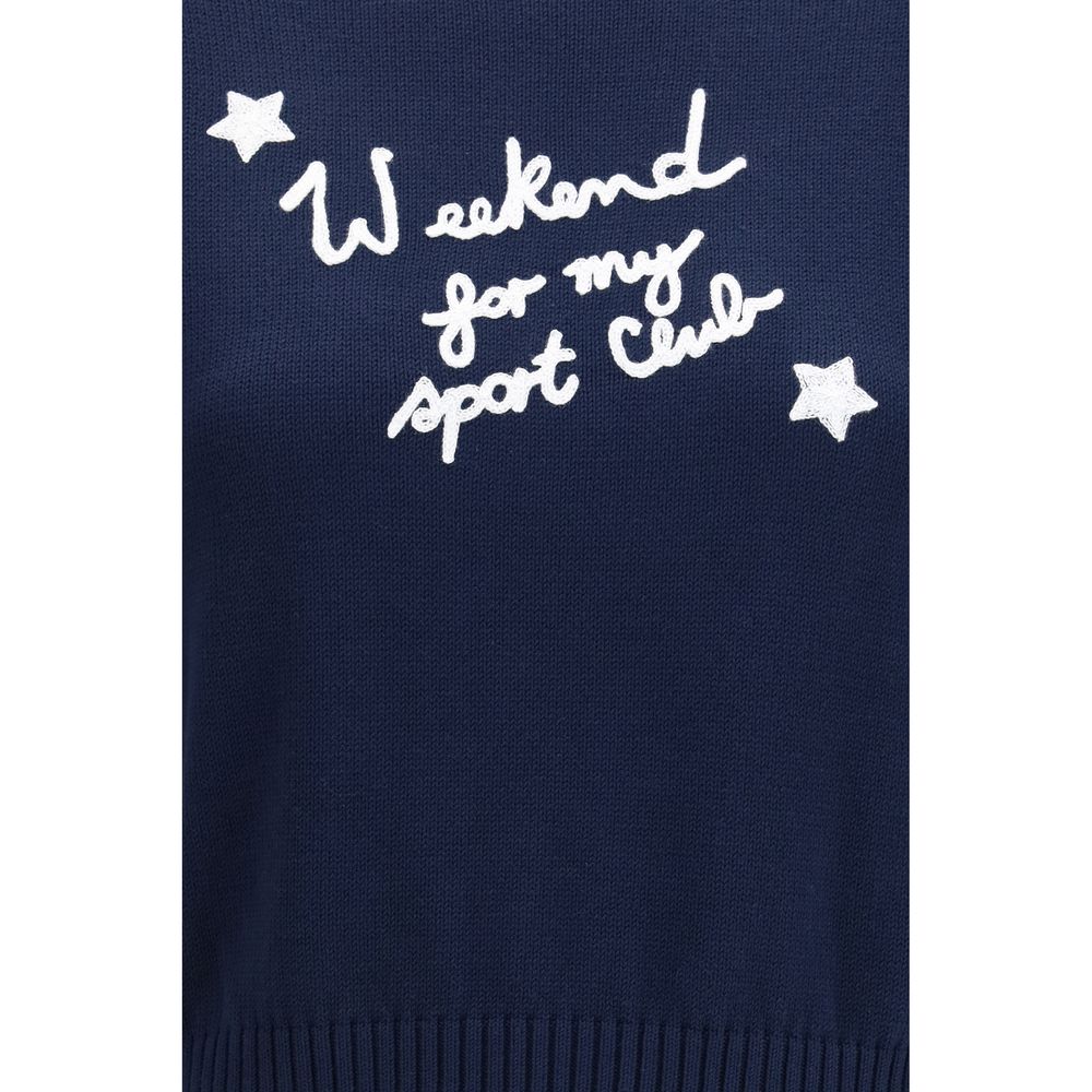 Max Mara Blauer Baumwoll-Sweatshirt
