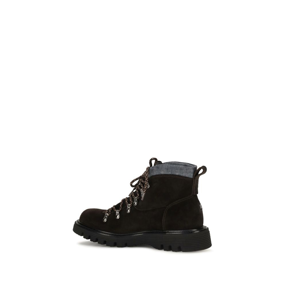 Fratelli Rossetti Braune Schnürstiefel aus Wildleder