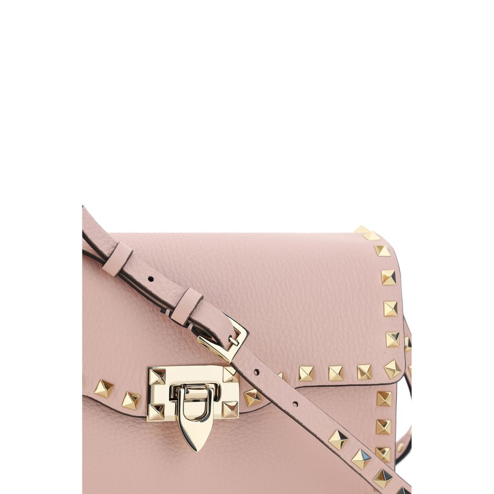 Valentino Garavani Schultertasche aus rosa Kalbsleder Bos Taurus
