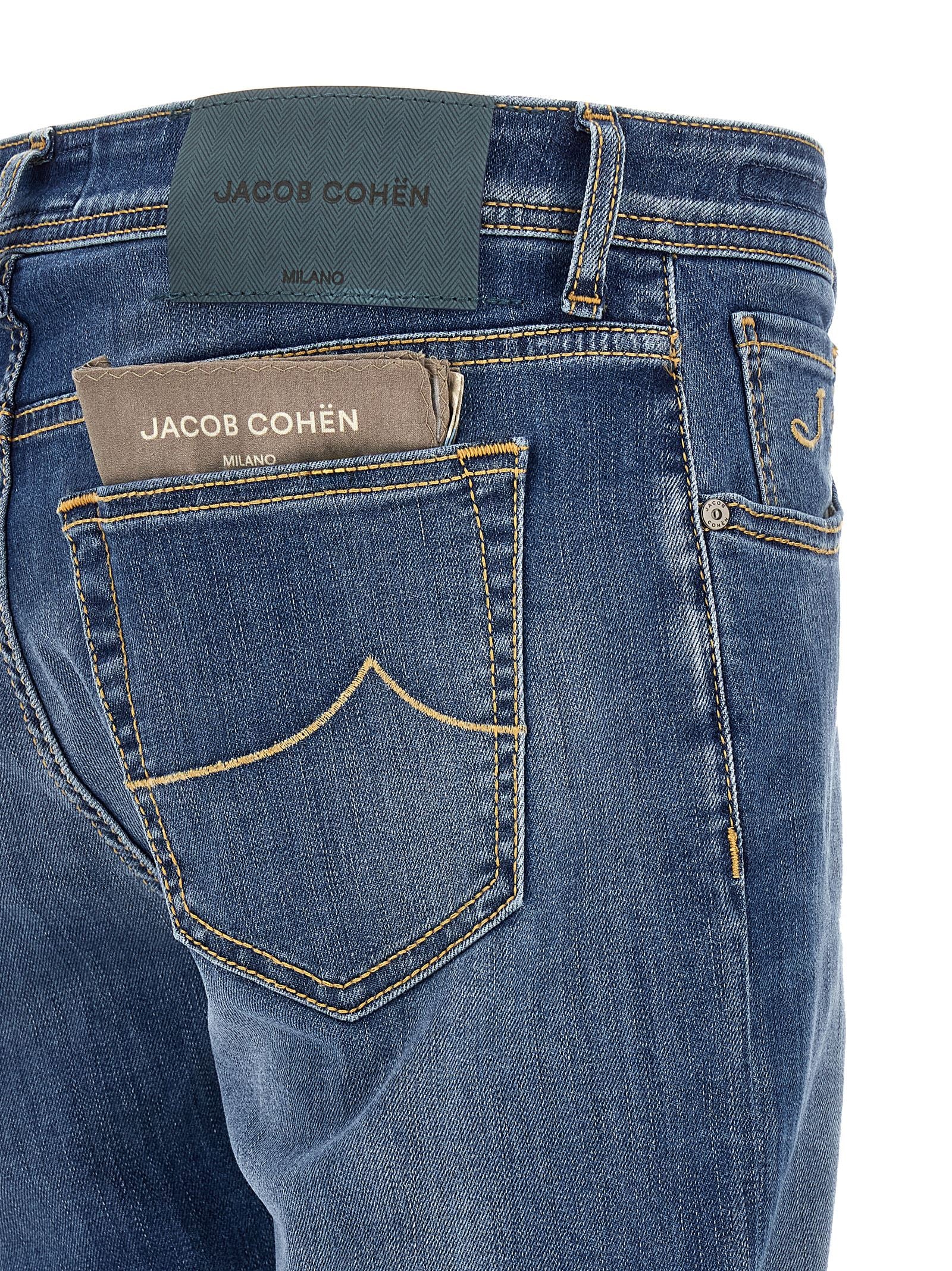 Jacob Cohen Blaue Jeans aus Baumwolle im geraden Schnitt