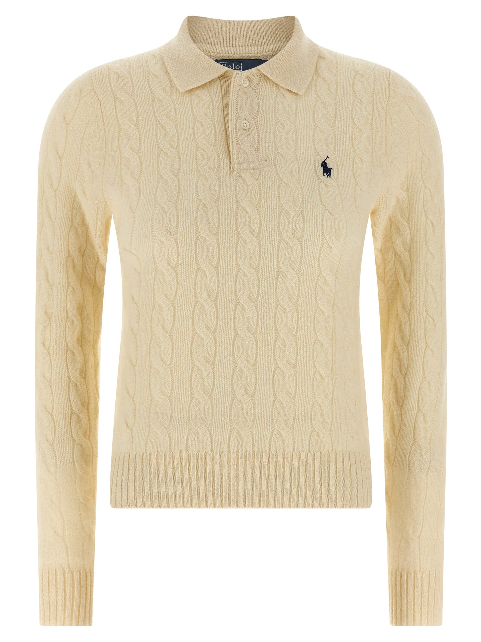 Polo Ralph Lauren Weißes Woll-Poloshirt