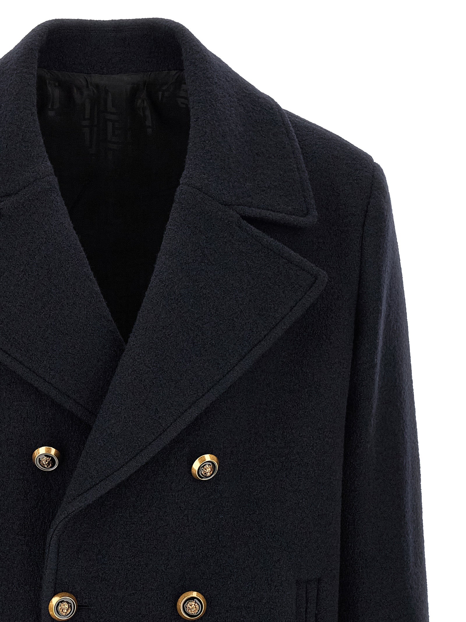 Balmain Blauer Sakko aus reiner Schurwolle