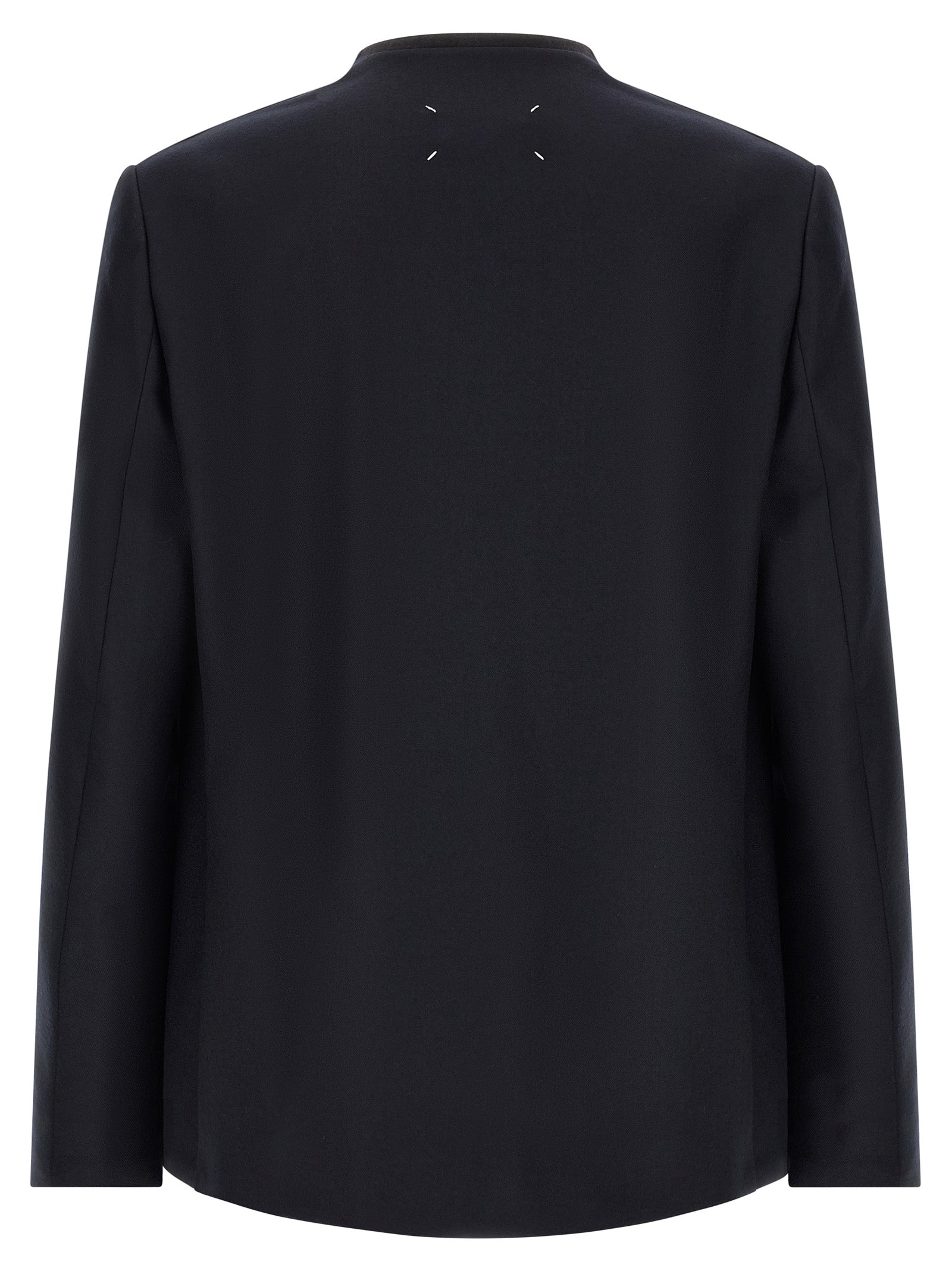 Maison Margiela Blaues Sakko aus reiner Schurwolle