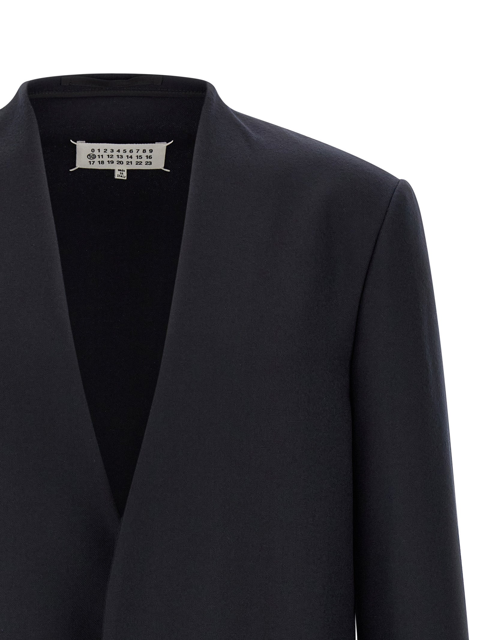 Maison Margiela Blaues Sakko aus reiner Schurwolle