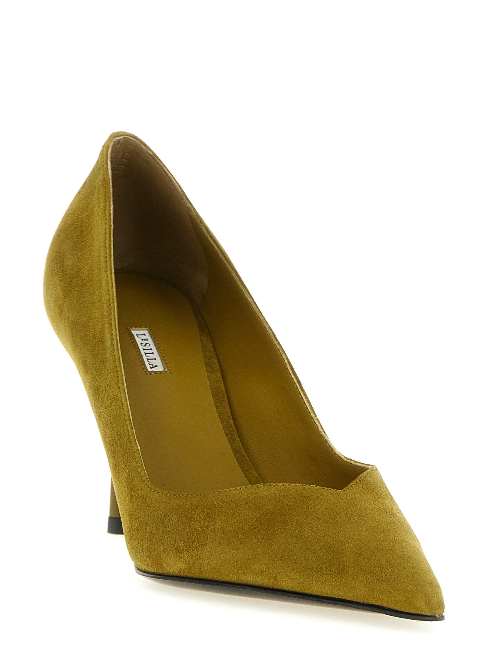 LE SILLA Zweifarbige Pumps aus Lammleder mit hohem Absatz