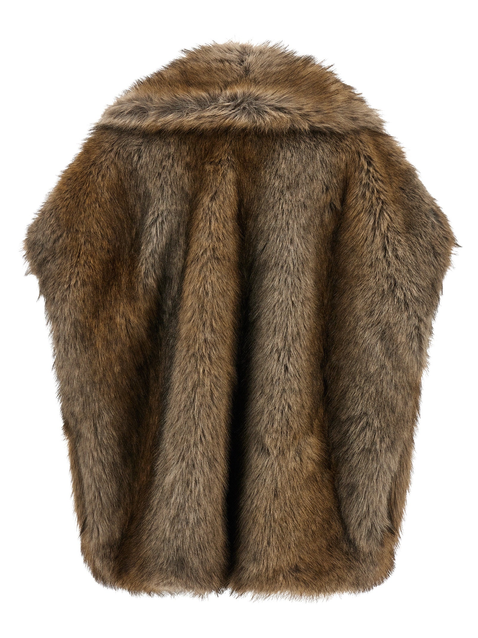B&B COUTURE Braune ärmellose Jacke aus Polyester