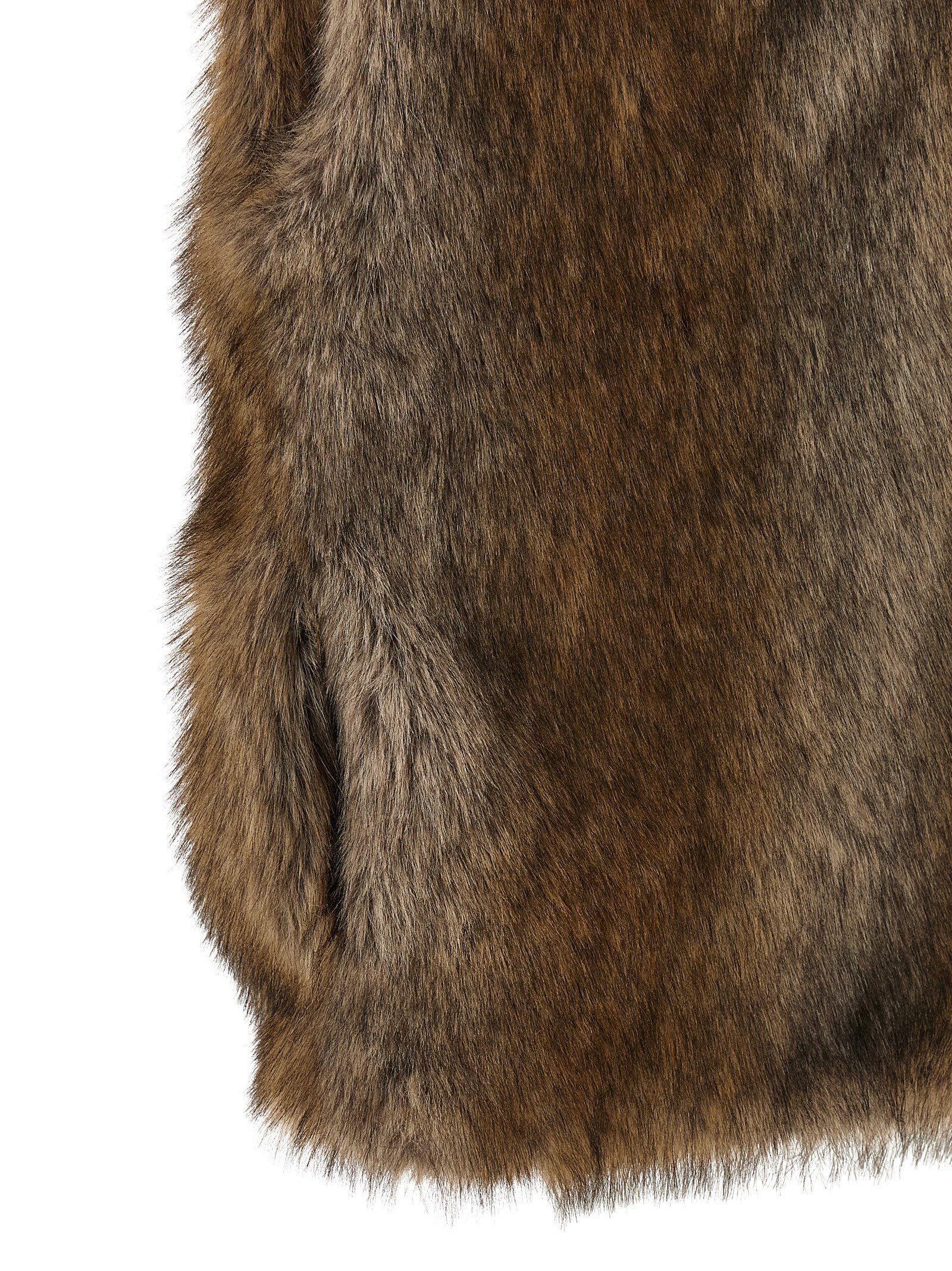 B&B COUTURE Braune ärmellose Jacke aus Polyester