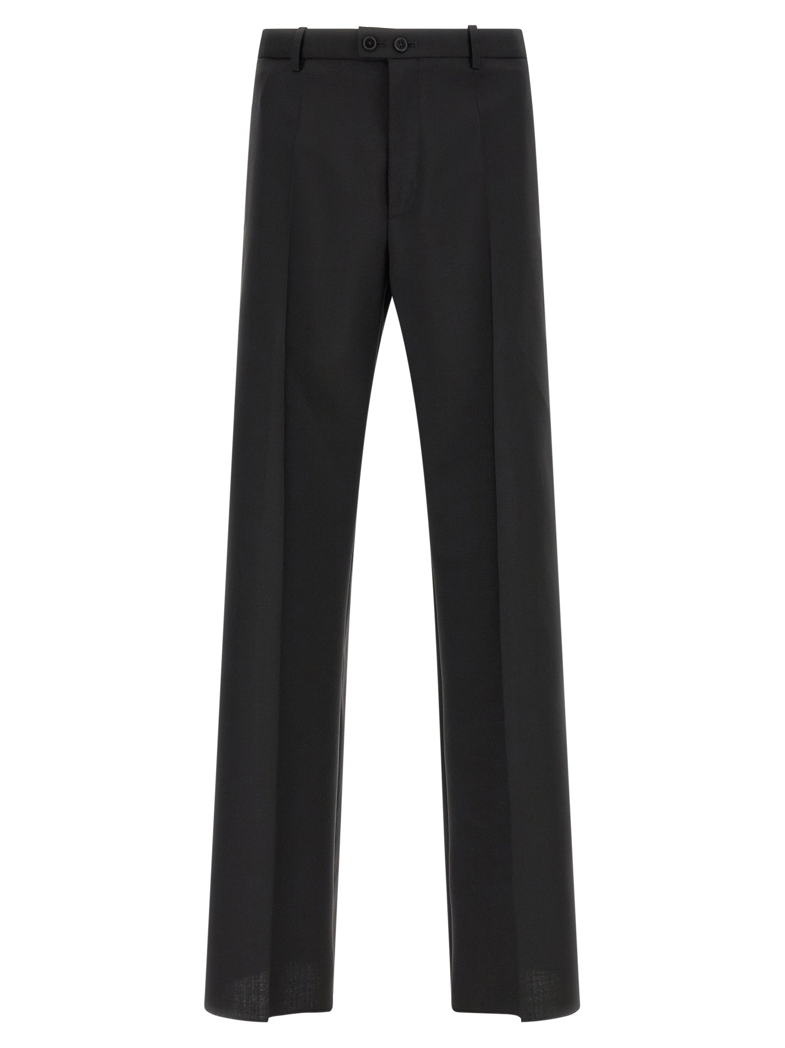 Jil Sander Schwarze Hose aus reiner Schurwolle