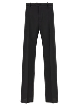 Jil Sander Schwarze Hose aus reiner Schurwolle