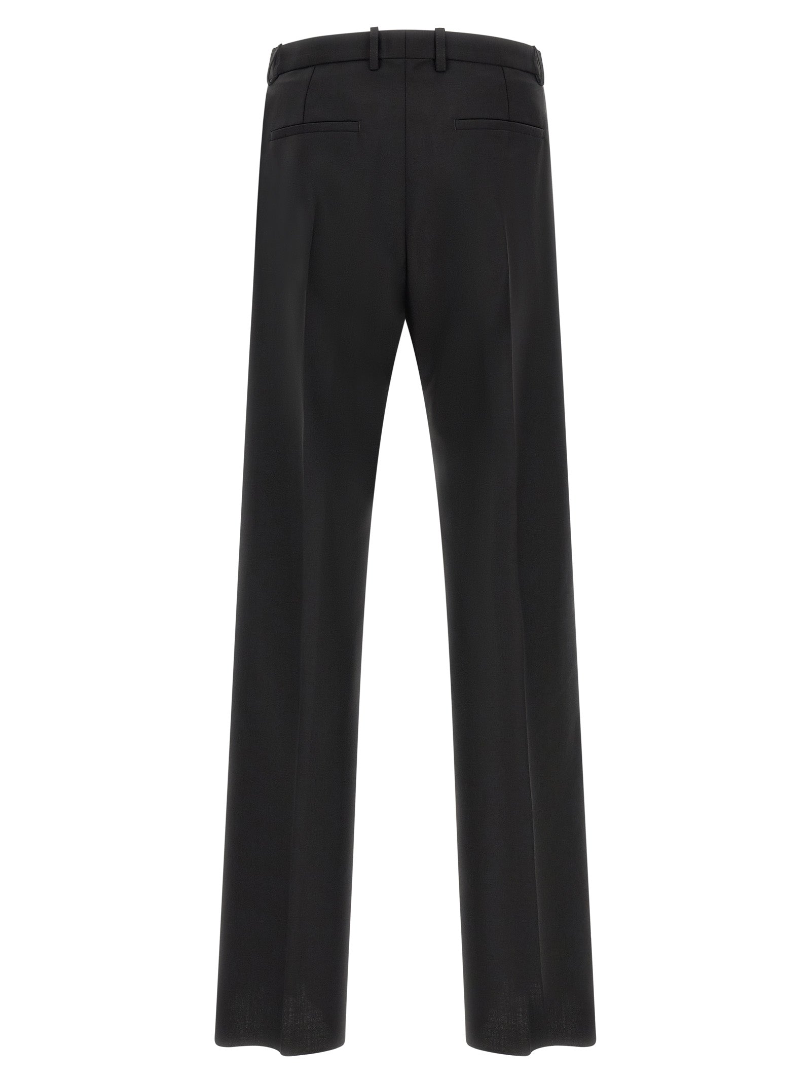 Jil Sander Schwarze Hose aus reiner Schurwolle
