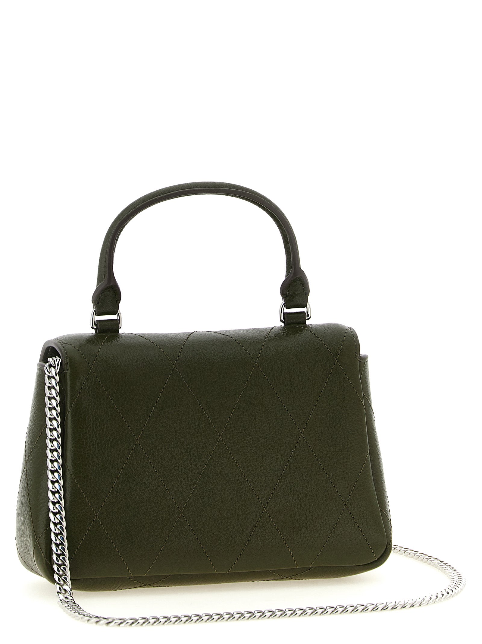 Tory Burch Zweifarbige Handtasche aus Rindsleder
