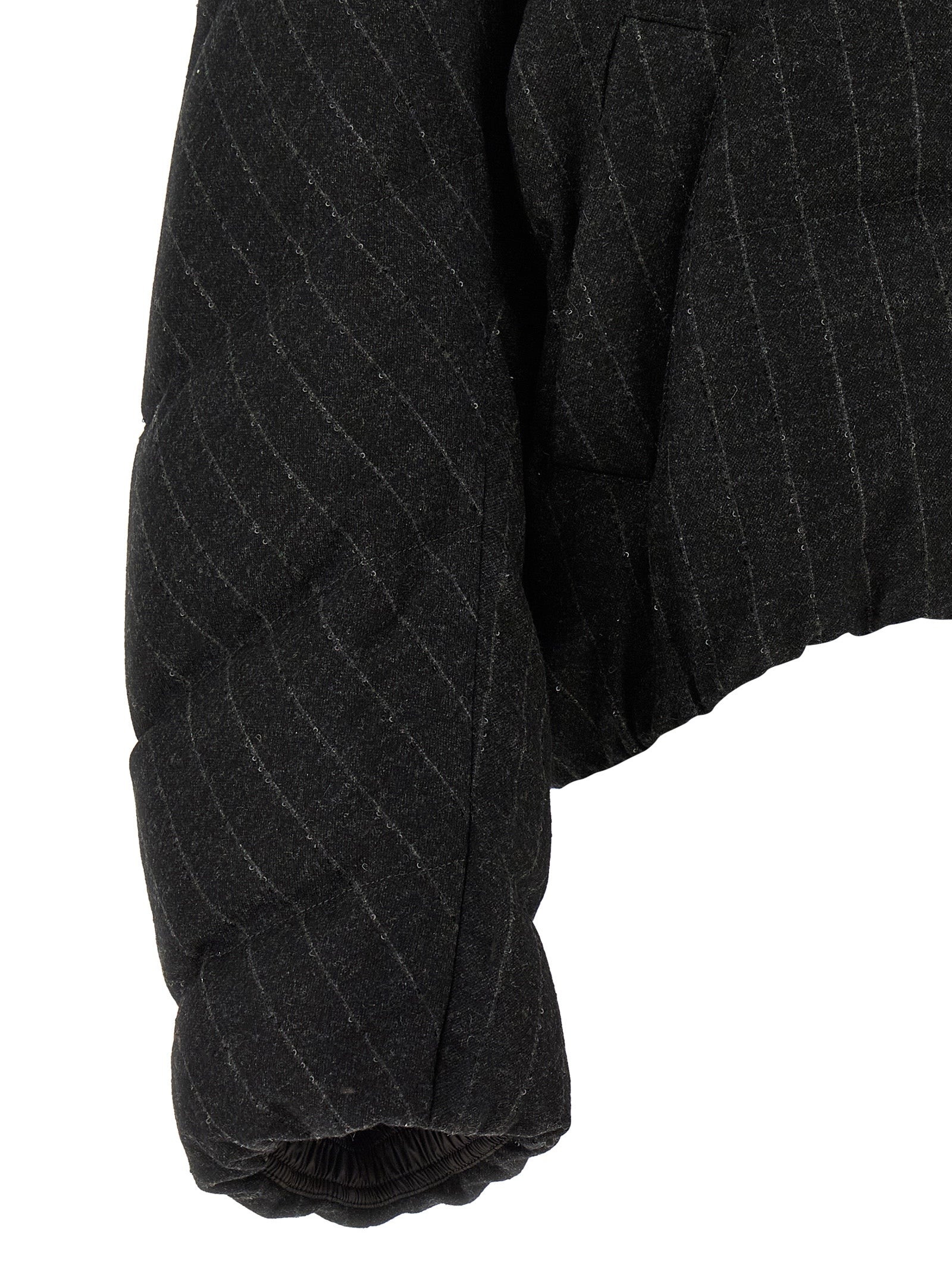 Brunello Cucinelli Grauer Virgin Wool Maxikleid