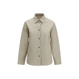 Moncler Beige Polyamid Steppjacke